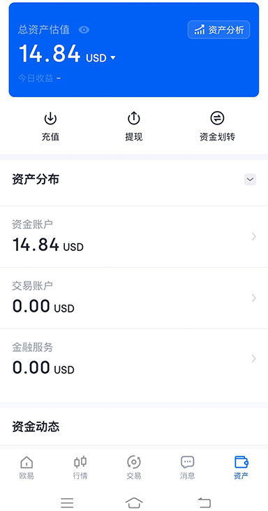 USDT 实时行情界面